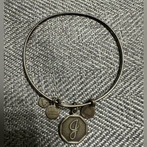 Alex and Ani letter J initial bracelet
